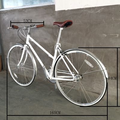 Vintage CR-MO Steel 4130 Lady Women Girl Intérieur 3 vitesses Vélo de ville pour le marché européen