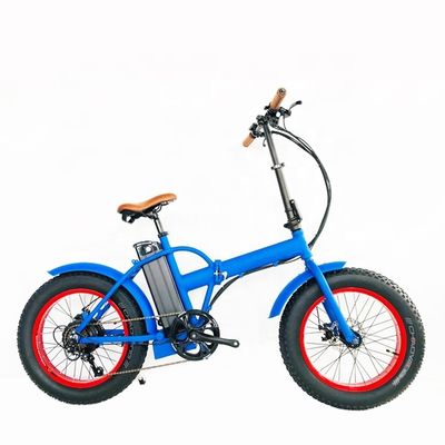 Vélo électrique pliable à pneus de neige de 20 pouces et 4,0 pouces avec moteur de 500W et batterie au lithium de 14AH