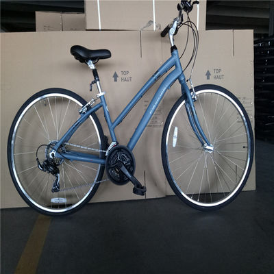 L'alliage d'aluminium à 21 roues Hommes Hybride Vélo de ville Vélo de croisière Unisexe Vélo 700C Double V frein