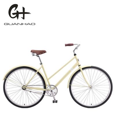 26 &quot; Lady City Bike avec Hi-Ten Steel Frame Coaster Brake Rack arrière et Options OEM / ODM