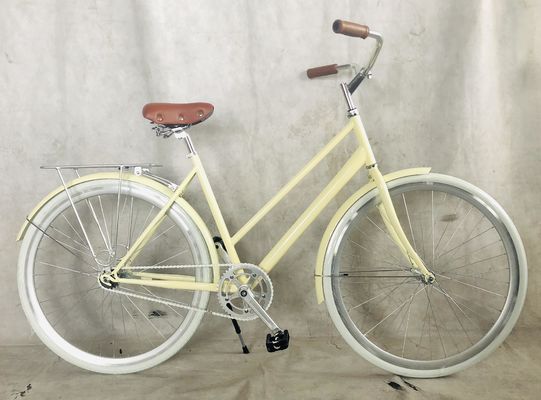 26 &quot; Lady City Bike avec Hi-Ten Steel Frame Coaster Brake Rack arrière et Options OEM / ODM