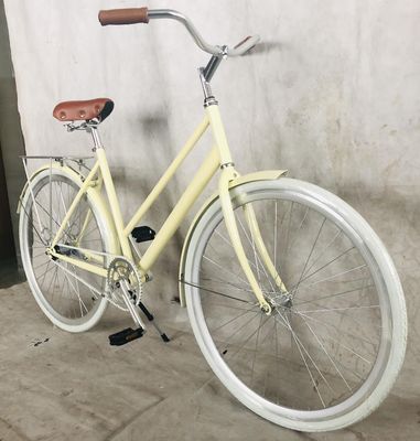 26 &quot; Lady City Bike avec Hi-Ten Steel Frame Coaster Brake Rack arrière et Options OEM / ODM