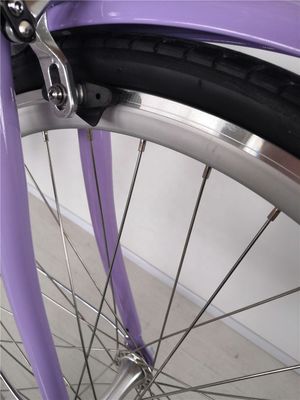KMC Chain 26 pouces Europe OEM CE Shimano 7 vitesses Femmes Lady City Vélo 1,8m Longueur