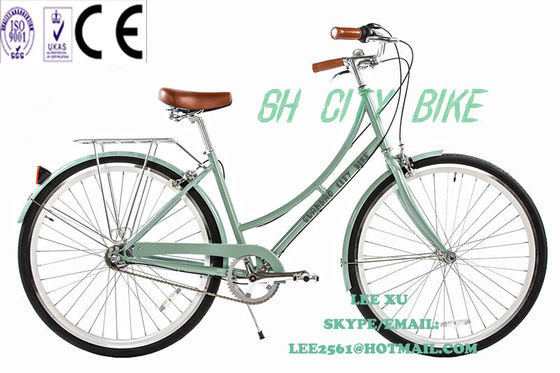 1.8m longueur CE Europe OEM Logo Hi-Ten cadre en acier Vélos de ville à grande vitesse pour femmes 26 pouces