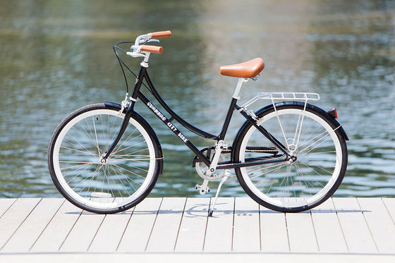 1.8m longueur CE Europe OEM Logo Hi-Ten cadre en acier Vélos de ville à grande vitesse pour femmes 26 pouces