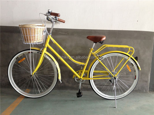 Couleur bleue 7 vitesses Vintage Lady City Cruiser Bike Femmes Vélo rétro pour la vie en ville