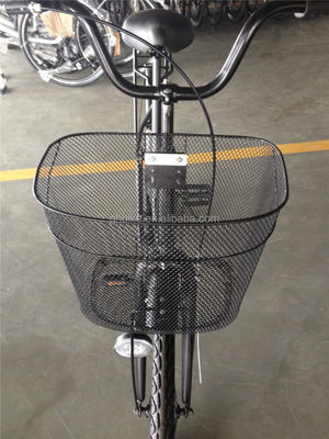 Affordable Noir Couleur Single Vitesse 26 pouces 28 pouces City Bike pour femmes avec cadre en acier