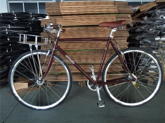 Vélo urbain vintage pour hommes de 5 vitesses interne 700C Taille de roue et Nexus 3 vitesses Vélos rétro