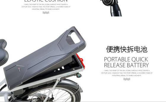 Vélo électrique pliant de 20 pouces personnalisé aux États-Unis avec moteur 36V 350W et batterie au lithium de 10,4AH