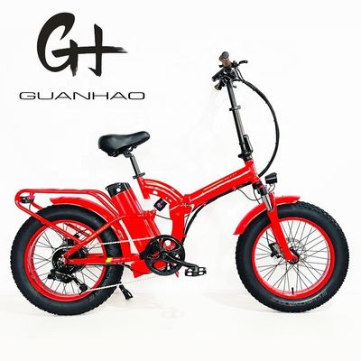 Largeur du pneu 20*4&quot; 48V 21ah Batterie au lithium 1000W Vélo pliant électrique à suspension complète