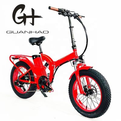 Largeur du pneu 20*4&quot; 48V 21ah Batterie au lithium 1000W Vélo pliant électrique à suspension complète