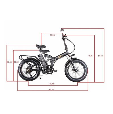 48V * 21AH 20 pouces de suspension complète Couleur de camouflage 1000W PLAYING FAT TIRE BICKET ELECTRIC avec support arrière