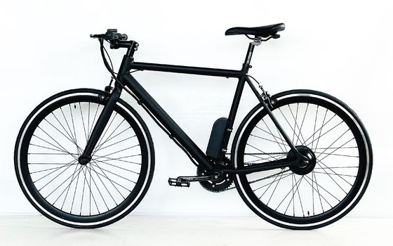 700C 350W 36V 8.8AH Cadre en aluminium CE OEM personnalisé Europe Vélo électrique à une vitesse pour hommes