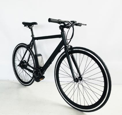 700C 350W 36V 8.8AH Cadre en aluminium CE OEM personnalisé Europe Vélo électrique à une vitesse pour hommes