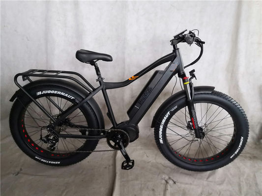Shimano 7 vitesse 1000W Moteur à moteur moyen Vélo électrique 26 pouces pour 2023 Fat Tire E Bikes