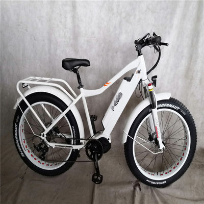 Shimano 7 vitesse 1000W Moteur à moteur moyen Vélo électrique 26 pouces pour 2023 Fat Tire E Bikes