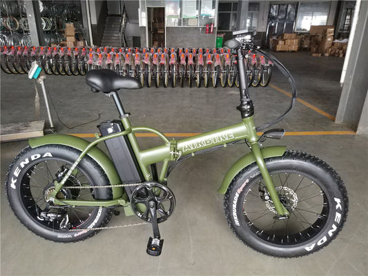 20 pouces 48V 500W 750W 1000W vélo pliant électrique avec pneu gras Vitesse maximale 30-50Km / h