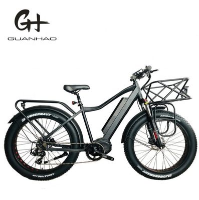 Vélo électrique à pneus gras de montagne de 26x4.0 pouces avec moteur plongeur de 1000W et support avant