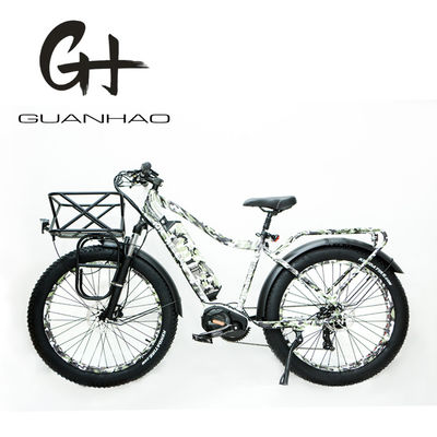 Vélo électrique à pneus gras de montagne de 26x4.0 pouces avec moteur plongeur de 1000W et support avant