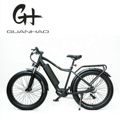 Vélo électrique à pneus gras de montagne de 26x4.0 pouces avec moteur plongeur de 1000W et support avant