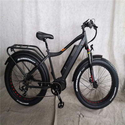 Vélo électrique à pneus gras de montagne de 26x4.0 pouces avec moteur plongeur de 1000W et support avant