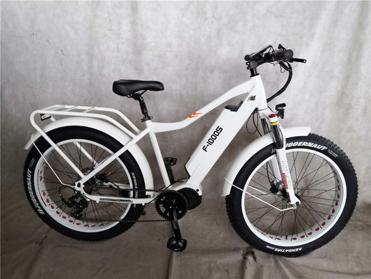 Vélo électrique à pneus gras de montagne de 26x4.0 pouces avec moteur plongeur de 1000W et support avant
