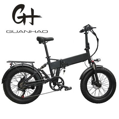 20 &quot; pleine suspension neige 500W 14AH 4,0 pneu gras électrique batterie cachée vélo pliant