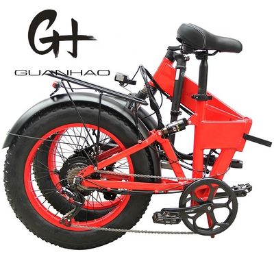 20 &quot; pleine suspension neige 500W 14AH 4,0 pneu gras électrique batterie cachée vélo pliant