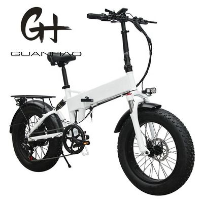 20 &quot; pleine suspension neige 500W 14AH 4,0 pneu gras électrique batterie cachée vélo pliant
