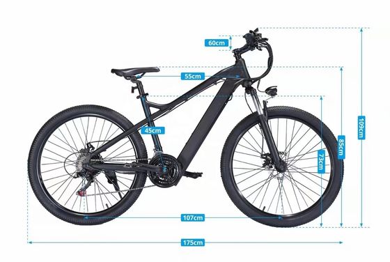 26 &quot; 21 Vitesse 48V 500W 14AH batterie au lithium OEM Ébicycle personnalisé vélo électrique de montagne
