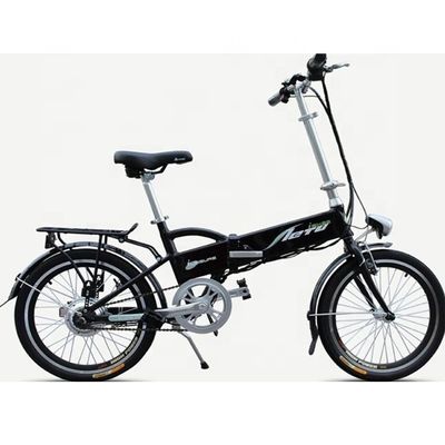 Mini vélo pliant de 16 pouces avec moteur 24V 250W et engrenages à batterie au lithium 10AH à vitesse unique