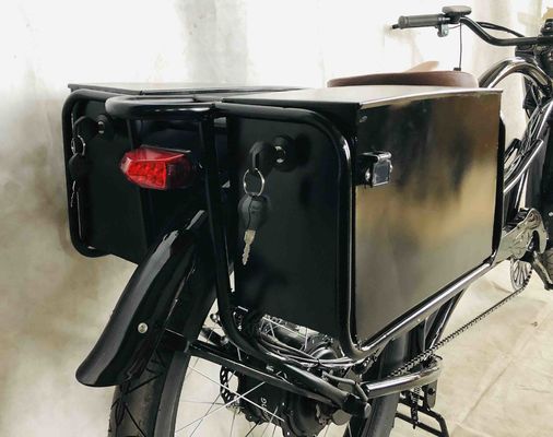 750W 48V 118AH 24 &quot; 3,0 pneus à seule vitesse 45KM/H à double batterie vélo électrique chopper
