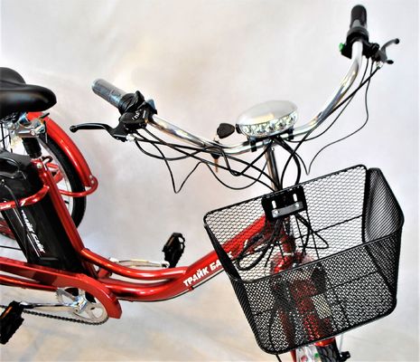 Moteur à moyeu arrière de 24 pouces cadre en acier 7 vitesses 36V350W 35KM/H Tricycles électriques unisexes pour adultes