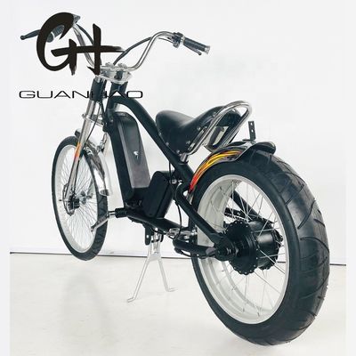 24&quot;-20&quot; 48V500W 40KM/H Chopper électrique pour adultes à vitesse unique avec pédale ordinaire