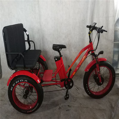 US Fat Tire Tricycle électrique pour passagers avec moteur Bafang de 1000W et pédale en aluminium