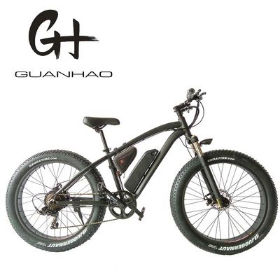 26 pouces cadre en acier Hi-Ten 48V 500W 10,4AH pneu chinois de neige gras vélo électrique de montagne