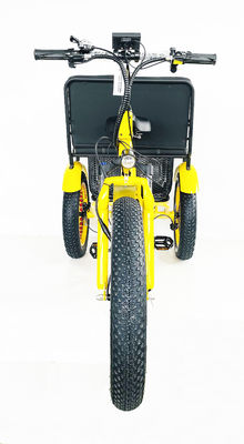 24 pouces pneu de neige de graisse 4.0 Tricycle électrique rickshaw avec 48V 750W moteur et siège arrière