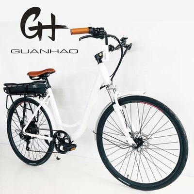 USA USD390 500W 48V 14AH Vélo électrique pour femme avec 7 vitesses et écran LCD