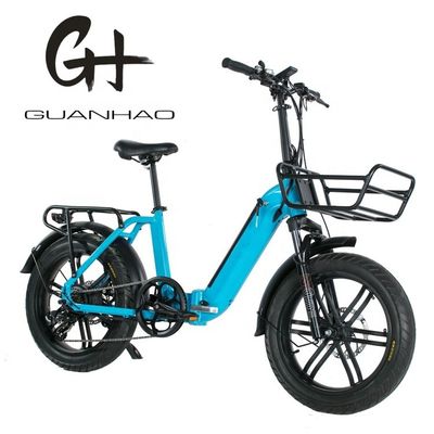 750W Magwheel moteur à travers le cadre pliable en aluminium suspension fourchette vélo pliant électrique