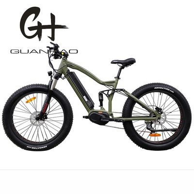 8 vitesses de vitesse 26 pouces 48V 17Ah batterie au lithium vélo de montagne électrique avec 1000W Bafang Moyenne moteur