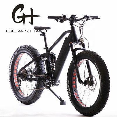 8 vitesses de vitesse 26 pouces 48V 17Ah batterie au lithium vélo de montagne électrique avec 1000W Bafang Moyenne moteur