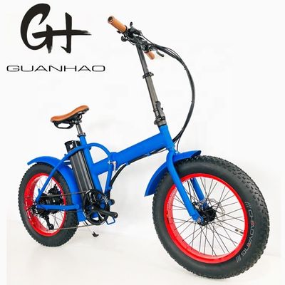 Compact 20 pouces 500W 48V 14AH 28MPH vélo pliant électrique pneu gras pliant vélo électrique snow EBIKE