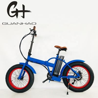 Compact 20 pouces 500W 48V 14AH 28MPH vélo pliant électrique pneu gras pliant vélo électrique snow EBIKE