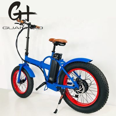 Compact 20 pouces 500W 48V 14AH 28MPH vélo pliant électrique pneu gras pliant vélo électrique snow EBIKE