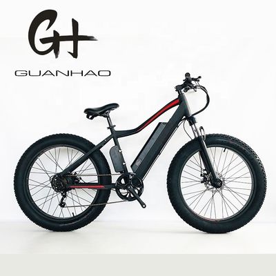 26 pouces pneu gras 500W pneu électrique de neige vélo électrique avec batterie au lithium puissant