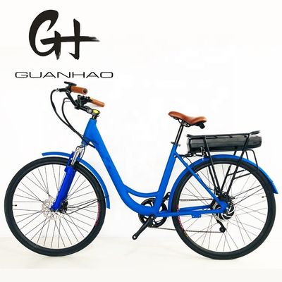 27.5 &quot; 48V 500W 14AH 45KM/H EN15194 CE Stock Lady City électrique avec roulement arrière à 7 vitesses