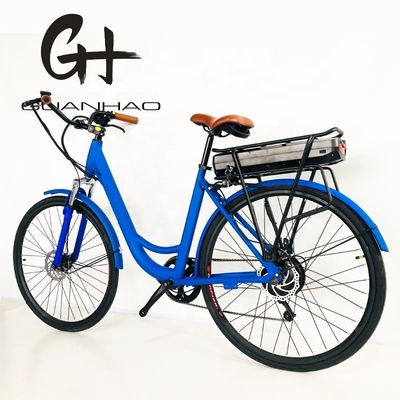 27.5 &quot; 48V 500W 14AH 45KM/H EN15194 CE Stock Lady City électrique avec roulement arrière à 7 vitesses