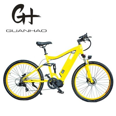 Vélo de montagne électrique de 26&quot; 2,20 avec cadre en alliage d'aluminium, suspension complète et Bafang BBS02 G510 1000W Mid Drive