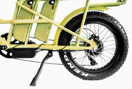 Cadre en alliage d'aluminium 48V34AH 1000W Fat Tire Ebike avec deux piles et deux paniers