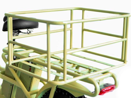 Cadre en alliage d'aluminium 48V34AH 1000W Fat Tire Ebike avec deux piles et deux paniers